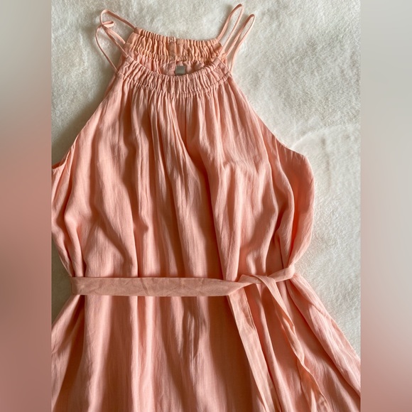 LOFT fully lined maxi dress | peach | coral | large | NWT - Picture 3 of 6